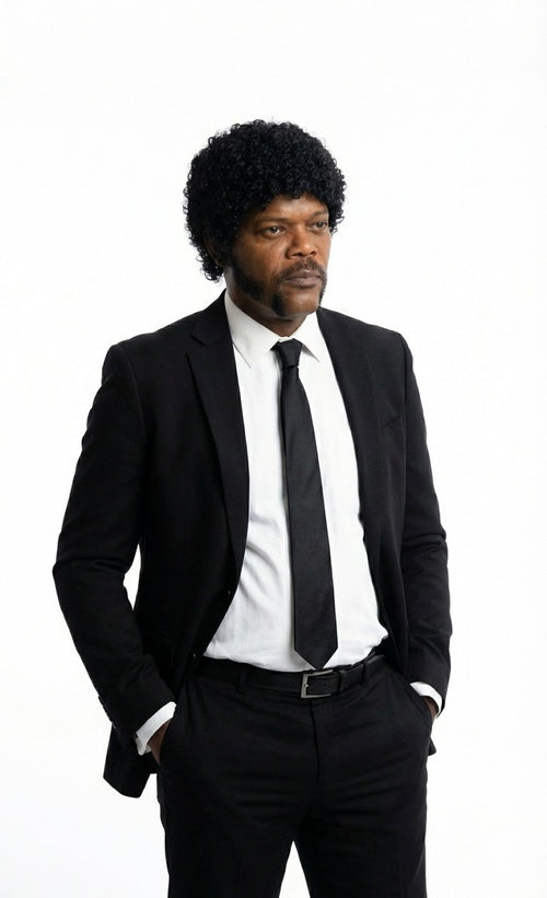 Mens Black Blazer β Jules Winnfield Inspired Pulp Fiction Style Classic Formal Blazer for Men Vintage Retro Jacket