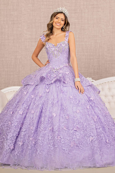 3D Butterfly Sweetheart Ball Gown by Elizabeth KGL3112