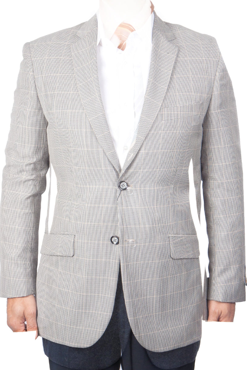 Men's Classic Houndstooth Sport Coat in Black and White