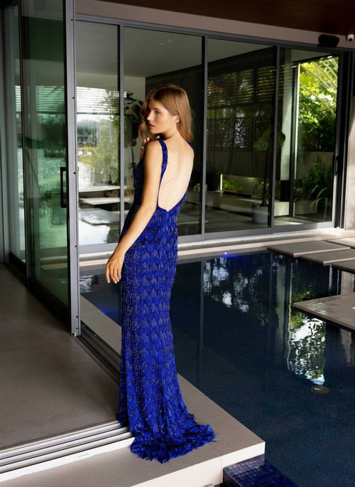 Primavera Couture 4129 - Beaded Sequin Prom Dress