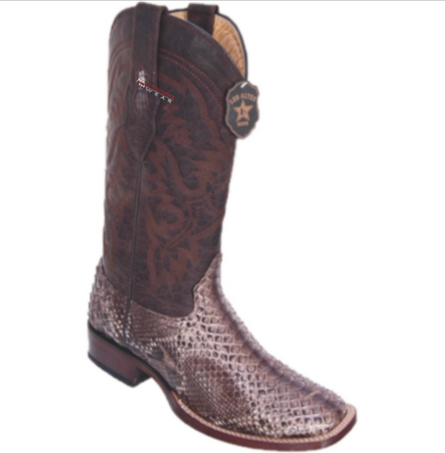 Men's Los Altos Python Boots Wide Square Toe