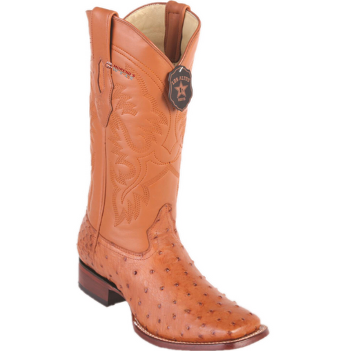 Men's Los Altos Ostrich Boots Wide Square Toe (Premium)