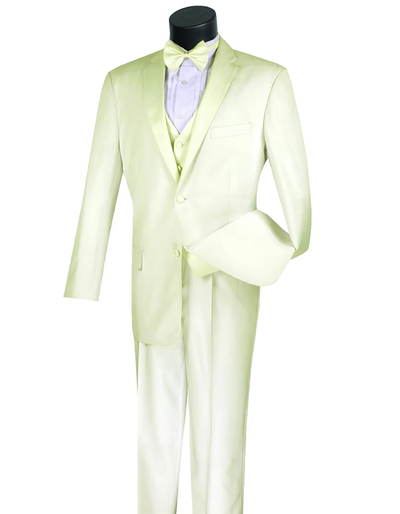 White Prom Suit - White Prom Tuxedo Suits - White Wedding Off White Tuxedo by PROMTUXEDO