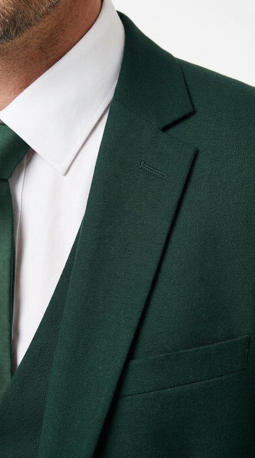 Dad & Son Matching Dark Green 3-Piece Suits β Father and Son Wedding Formal Suits