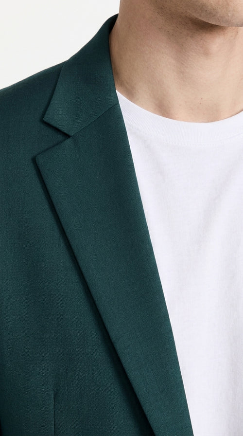 Men’s Dark Teal Blazer – Classic Fit Green Teal Sport Coat for Weddings, Business & Formal Wear