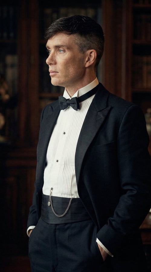 Mens Black Tuxedo Blazer – Peaky Blinders Thomas Shelby Inspired Classic Formal Blazer for Men Vintage British Style Jacket