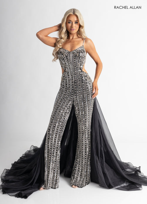 Sleeveless Overskirt Jumpsuit by Rachel Allan 50400