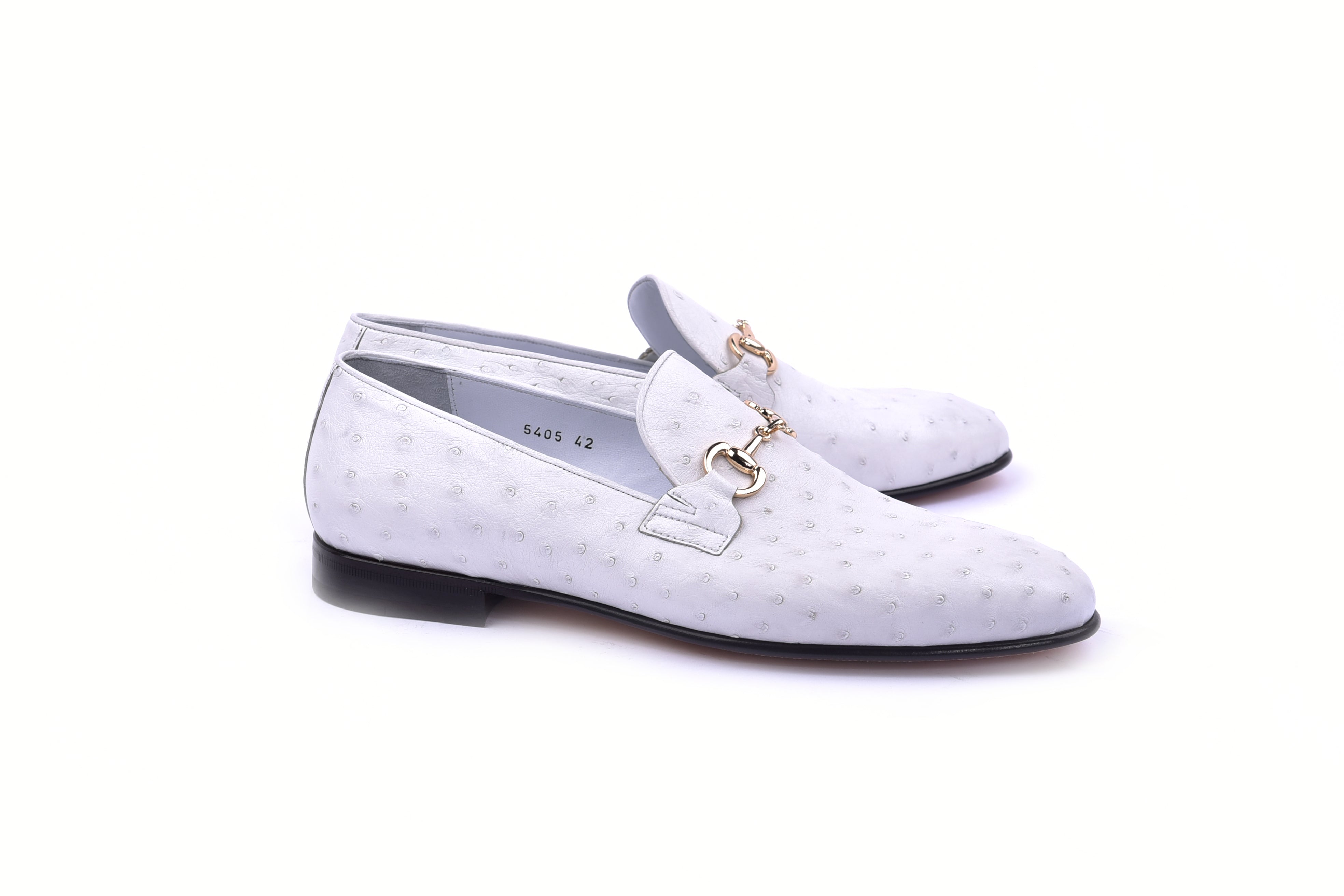 C02205-5405 Genuine Ostrich- White