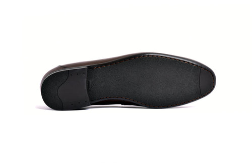 C161-5532 Deer skin Loafer- Brown