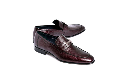 C01999-5760V H buckle Vita Calf Skin-Burgundy
