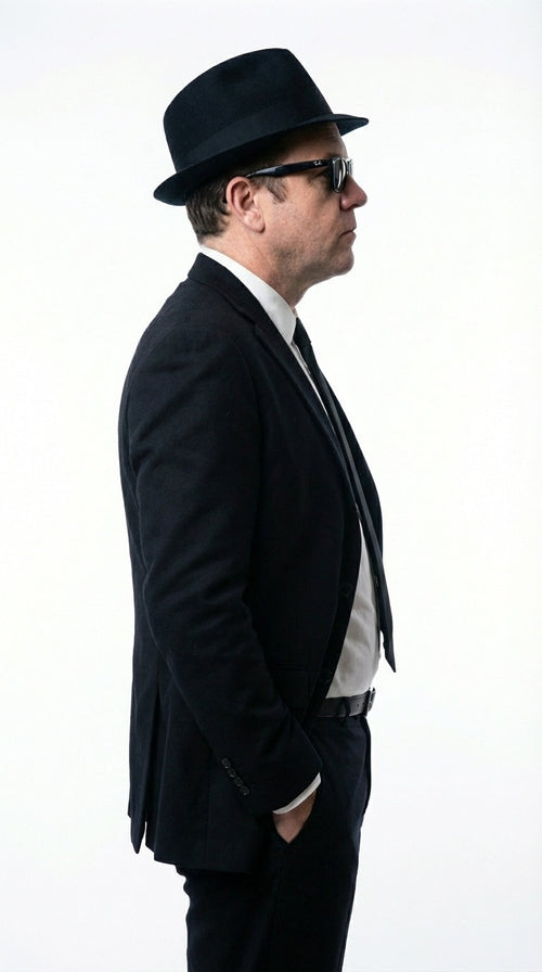 Mens Black Blazer β Vincent Vega Inspired Pulp Fiction Style Classic Formal Blazer for Men Retro Vintage Jacket