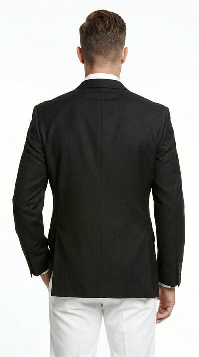Menβs Black Three Button Blazer β Classic Formal Suit Jacket for Business, Office, Sport Coat