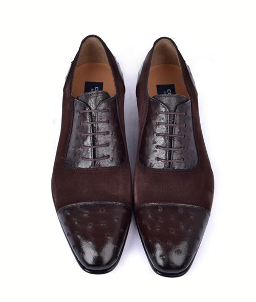 Corrente 6708 Cap-Toe Lace-Up Oxford - Brown - Image 3