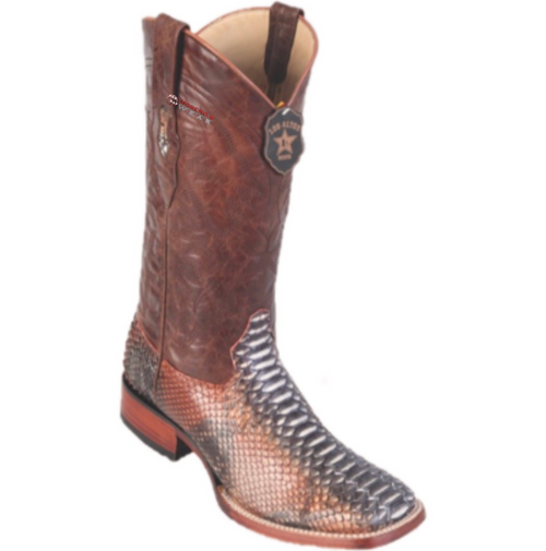 Men's Los Altos Python Boots Wide Square Toe