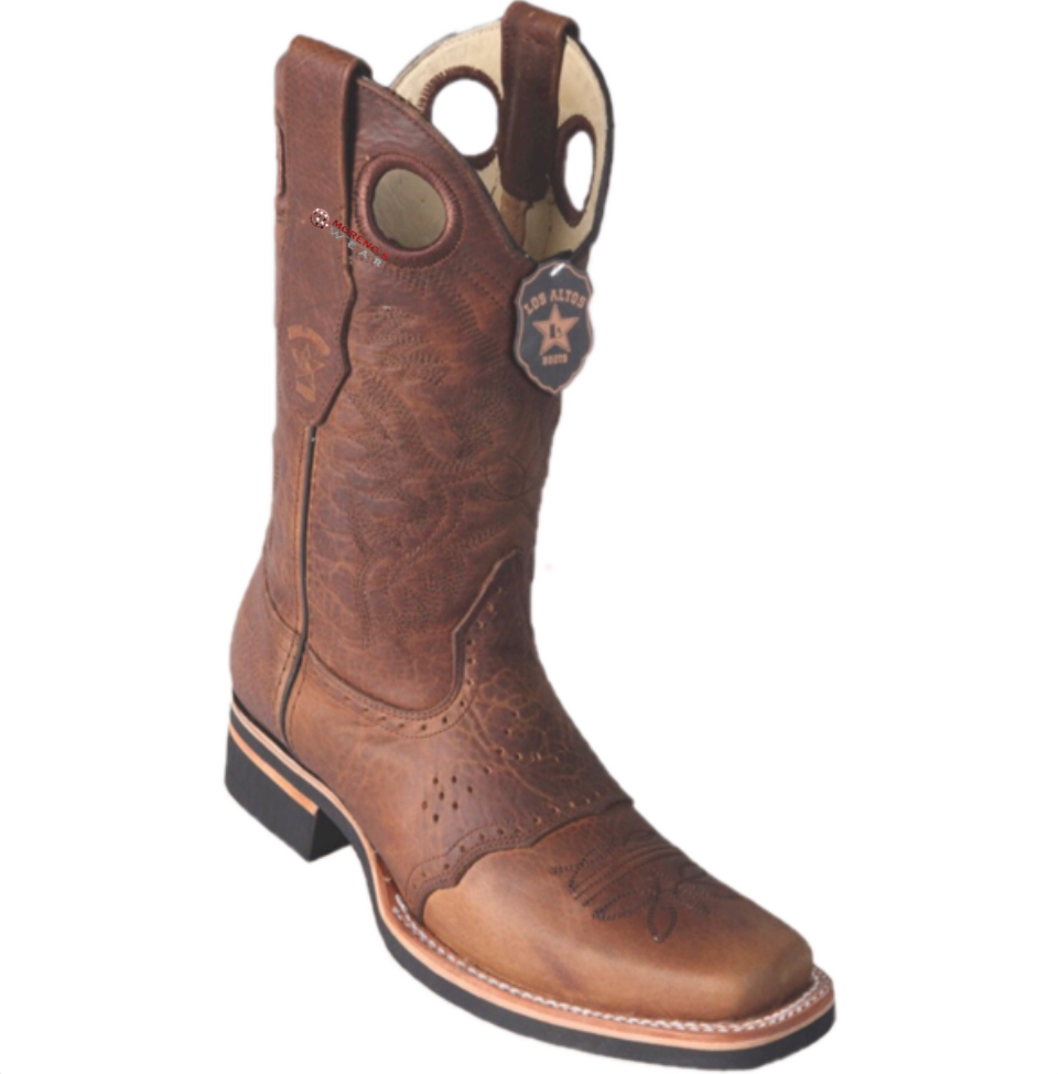 Men's Los Altos Rage Boots With Saddle Square Toe (Rubber Sole)