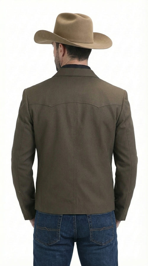 Mens Brown Western Blazer β Cowboy Style Casual Jacket Vintage Western Sport Coat Country Fashion Jacket