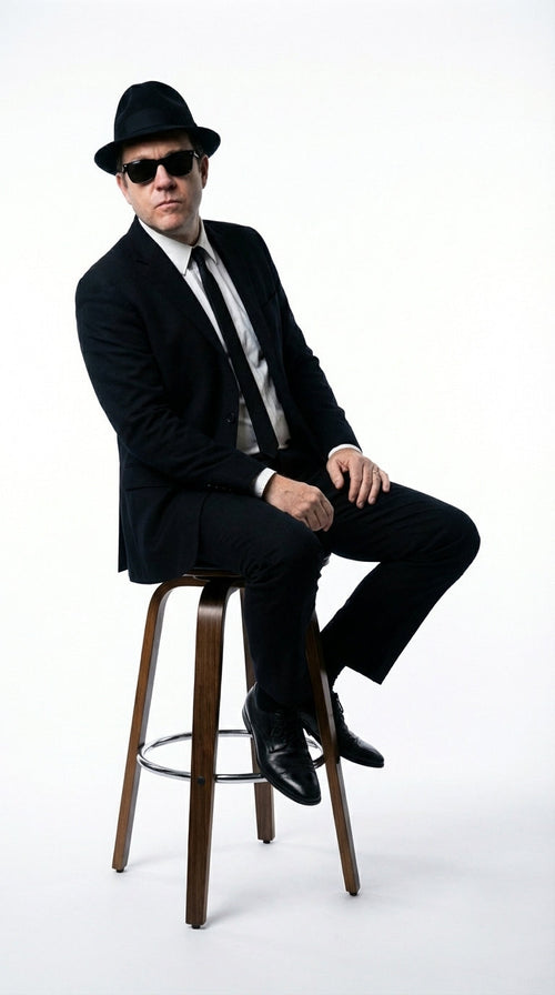 Mens Black Blazer β Vincent Vega Inspired Pulp Fiction Style Classic Formal Blazer for Men Retro Vintage Jacket