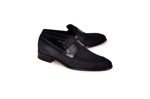 C000212-7425S Loafer-Navy Suede