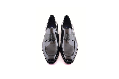 C000210-7425 Formal Loafer-Black Luxe leather