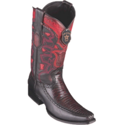Menβs Los Altos Teju Lizard & Deer Boots European Square Toe