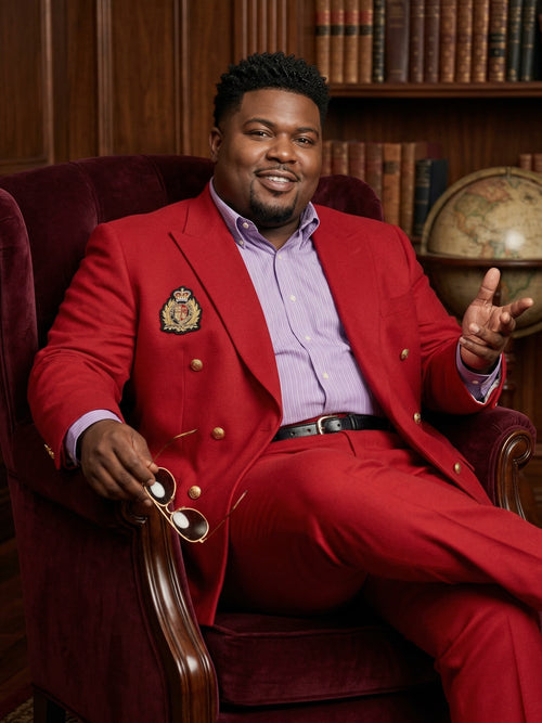 Men’s Red Suit Michael Jackson Award Ceremony Inspired Jacket – Classic Double Breasted Formal Suit , Stylish Party Dinner Jacket, Vintage Stage Wear