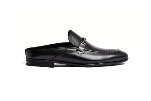 C163-8248 Black Mule (Slip-On)