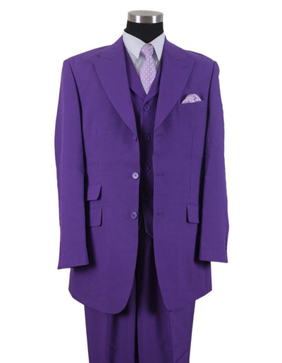 Purple Prom Suit - Purple Prom Outfit - Purple Prom Peak Lapel Tuxedo - Men's Tuxedo USA