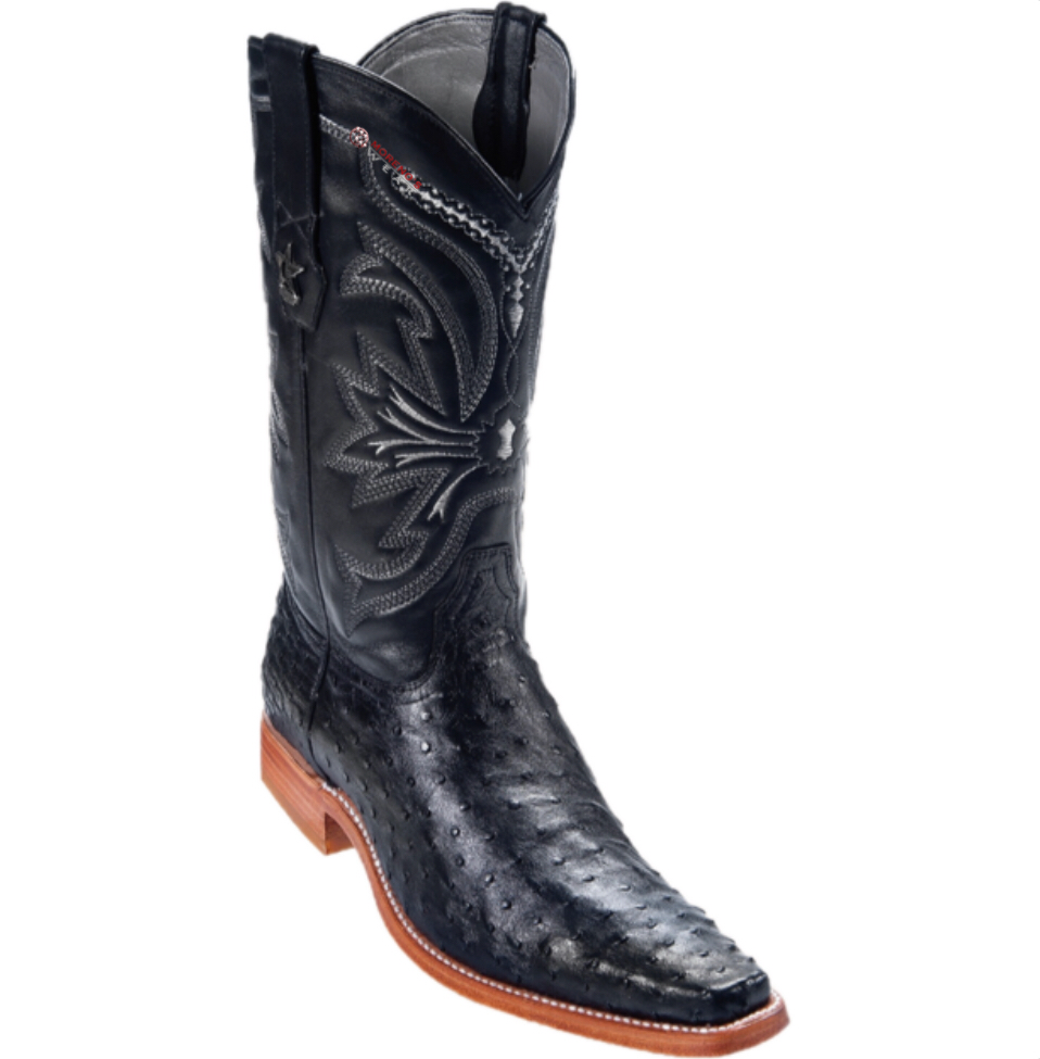 Men's Los Altos Ostrich Boots Versace Toe