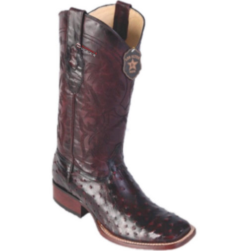 Men's Los Altos Ostrich Boots Wide Square Toe (Premium)