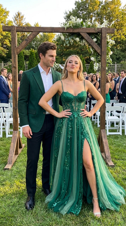 Zacchi Brand Men’s Dark Green Textured Blazer – Classic Single Button Sport Coat with Notch Lapel Formal Jacket