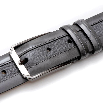 Mezlan Leather and Deerskin Belt
