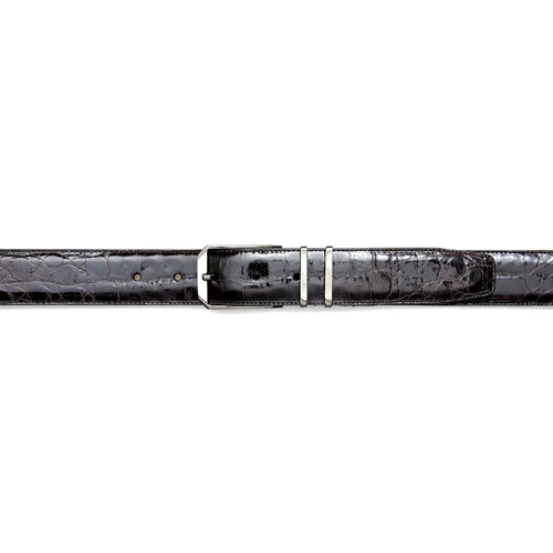 Mezlan Crocodile Leather Belt - Luxury Men's Accessory