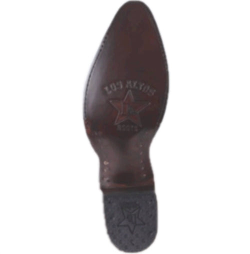 Men's Los Altos Ostrich Leg Boots Medium Round Toe