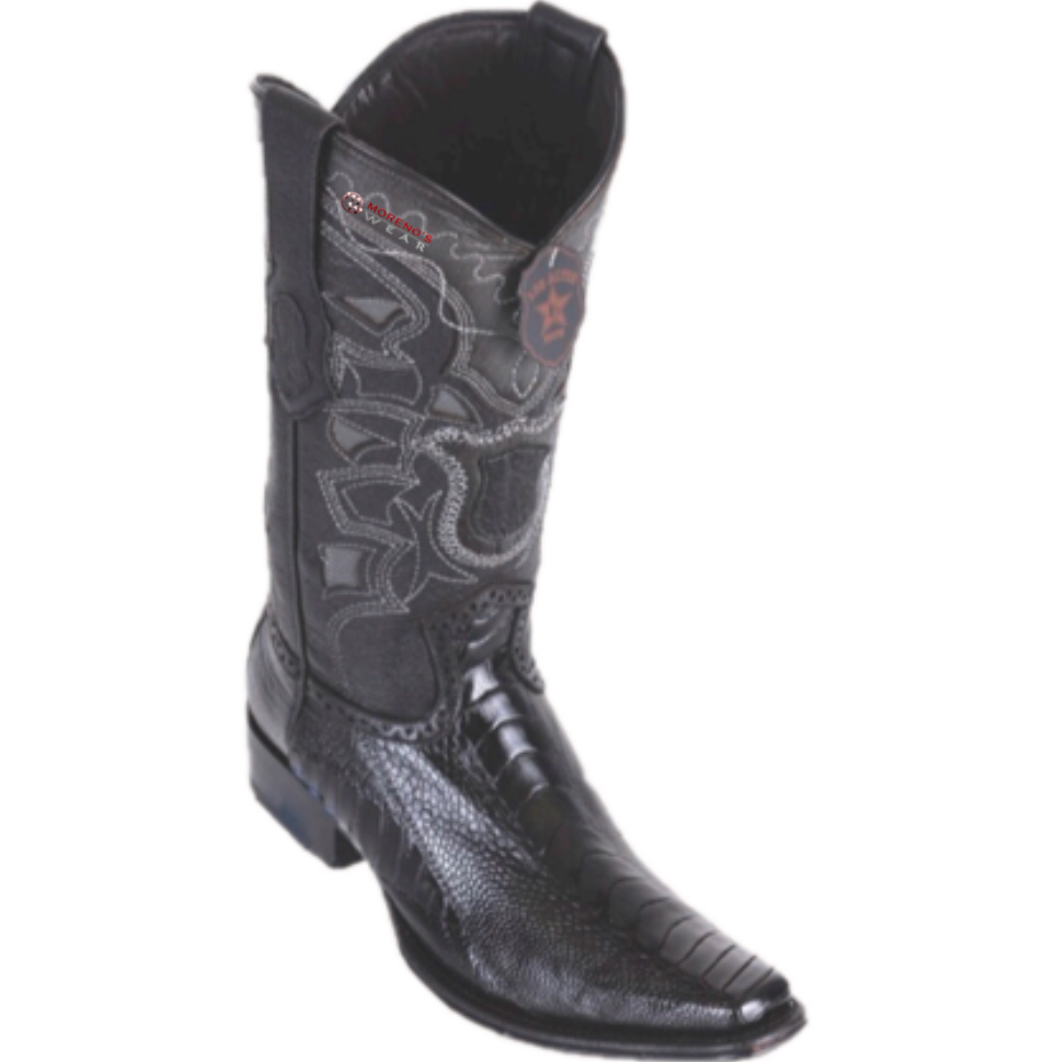 Men’s Los Altos Ostrich Leg Boots European Square Toe