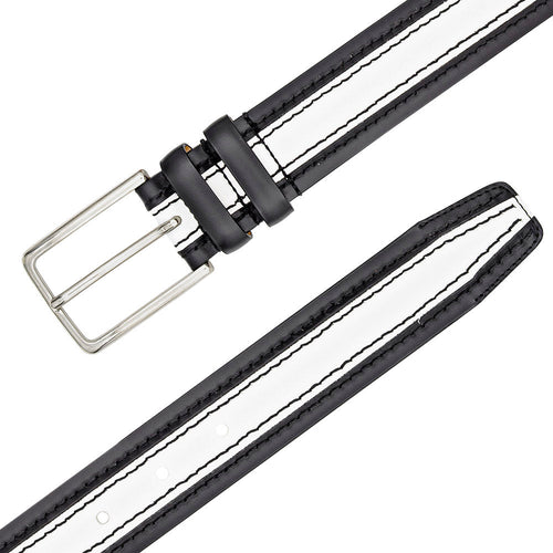 Mezlan Two-Tone Leather Belt for Men