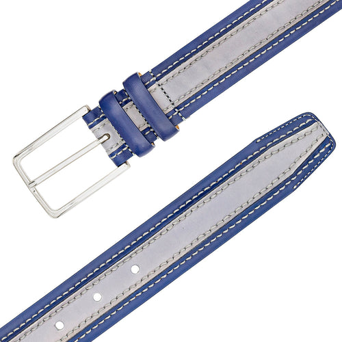 Mezlan Two-Tone Leather Belt for Men
