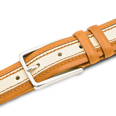 Mezlan Two-Tone Leather Belt