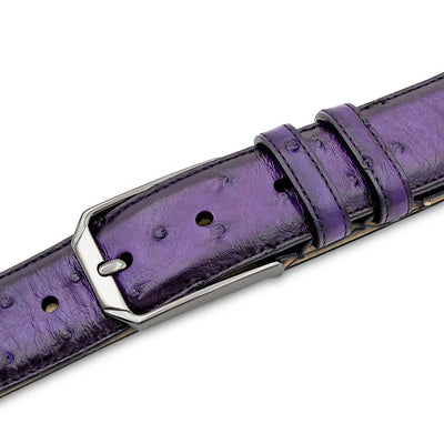 Mezlan Ostrich Skin Belt