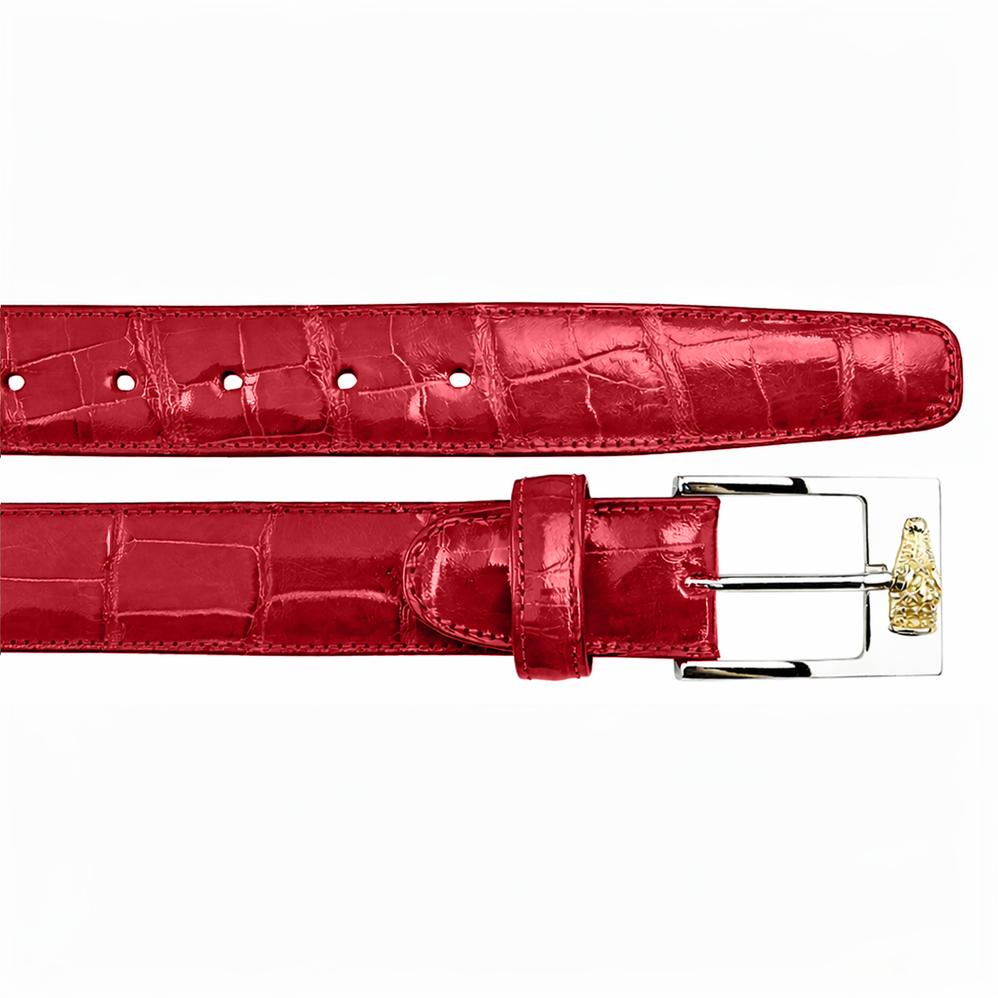 Belvedere Alligator Belt in Antique Red Luxury Shoe – SuitUSA