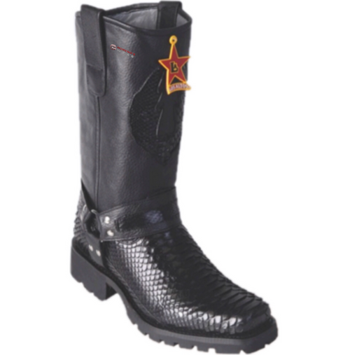 Men’s Los Altos Python Biker Boots