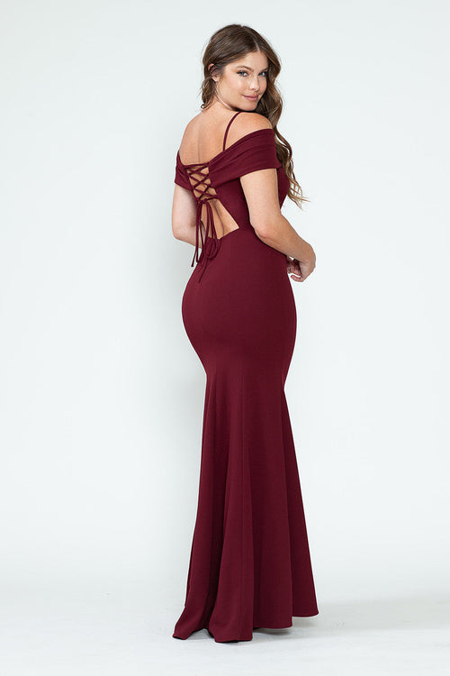 Red Carpet Dress Off The Shoulder Mermaid Formal Gown By Lenovia 5317