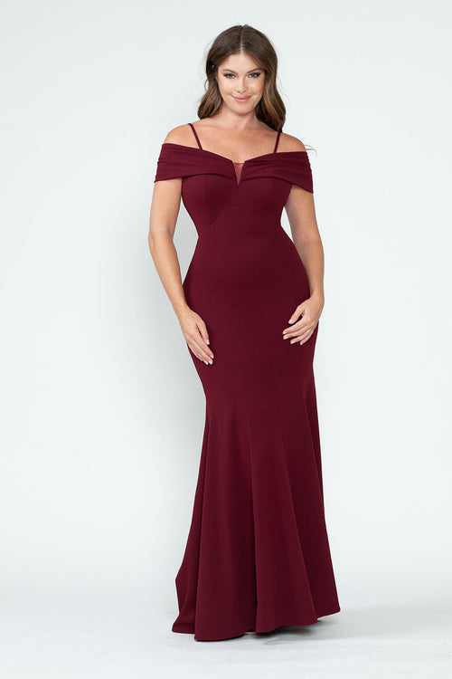 Red Carpet Dress Off The Shoulder Mermaid Formal Gown By Lenovia 5317