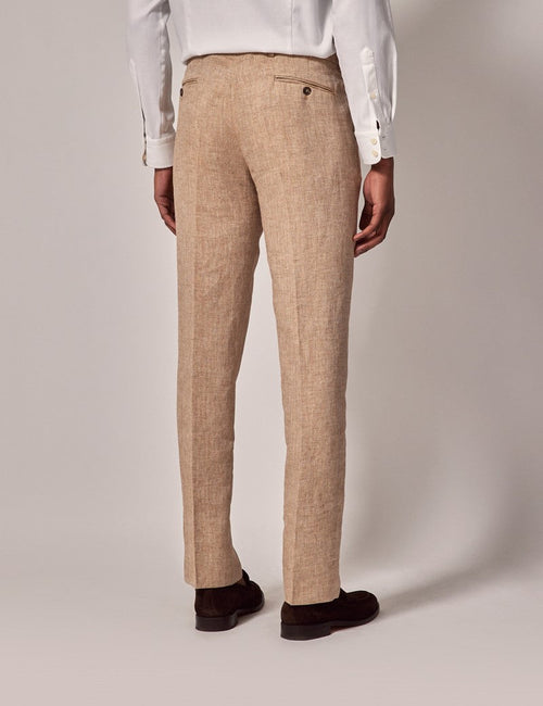 Mens Linen Suit For Beach Wedding - Summer Suit in Beige - Men's Tuxedo USA