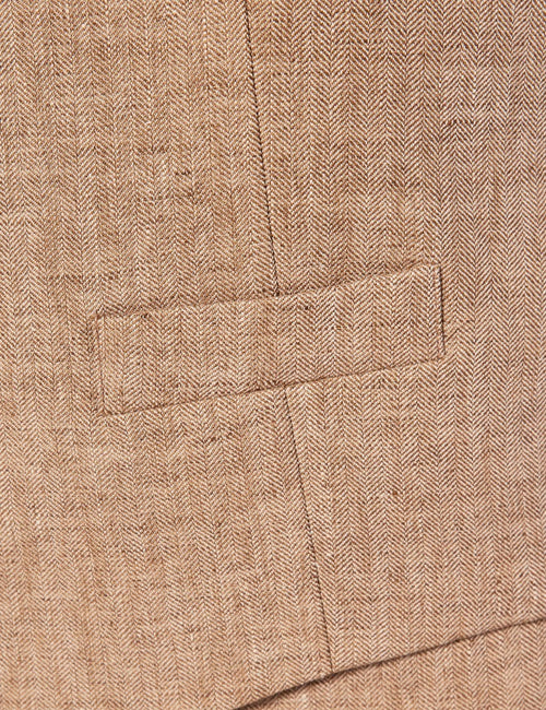 Mens Linen Suit For Beach Wedding - Summer Suit in Beige - Men's Tuxedo USA