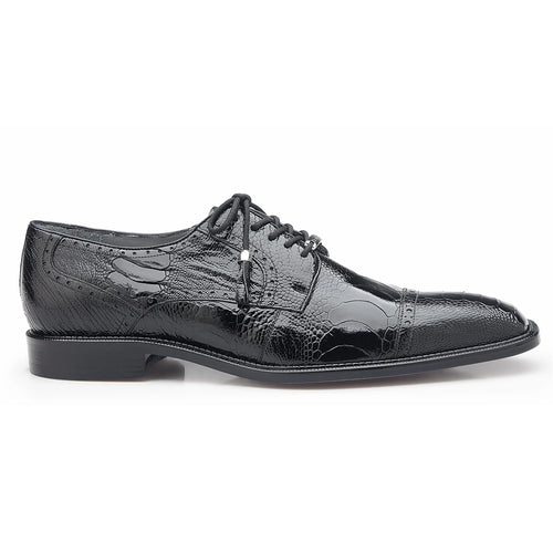 Mens Batta Ostrich Cap Toe Derby Dress Shoe in Grey by Belvedere Shoes