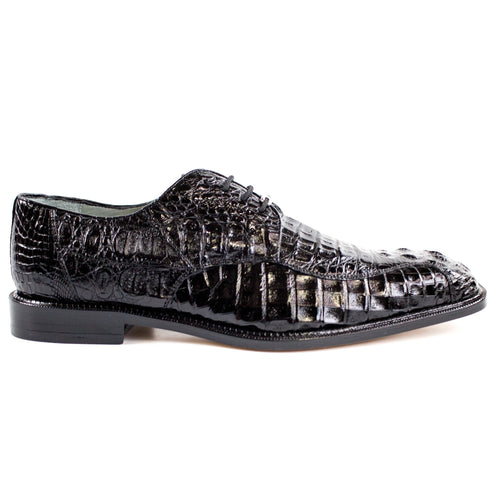 Mens Chapo Caiman Crocodile Hornback Dress Shoe in Brown by Belvedere Shoes