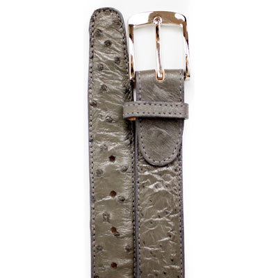 Mens Ostrich Quill Dress Belt in Blue by Belvedere Shoes