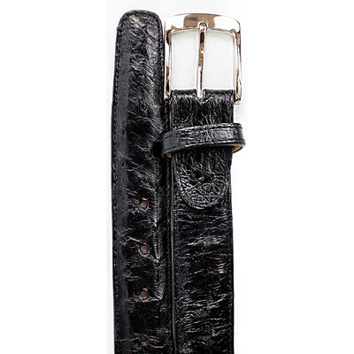 Mens Ostrich Quill Dress Belt in Brown by Belvedere Shoes