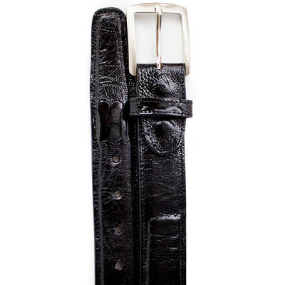 Mens Ostrich Leg Dress Belt in Brandy by Belvedere Shoes