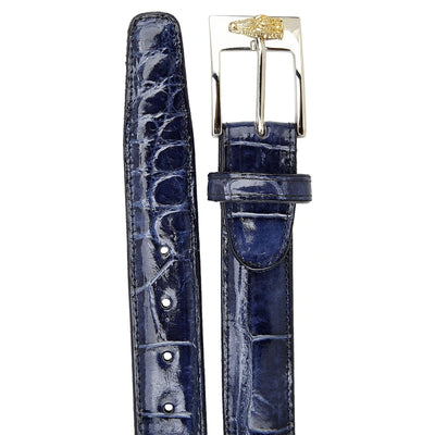 Mens Alligator Dress Belt in Taupe by Belvedere Shoes